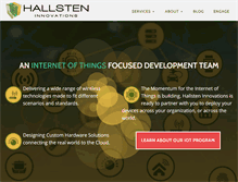 Tablet Screenshot of hallsteninnovations.com